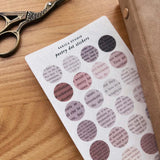 Sarica Studio Poetry Dot Stickers