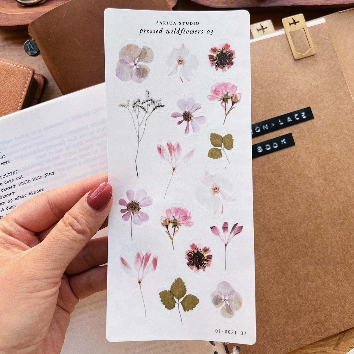 Sarica Studio Pressed Wildflowers 03 Stickers