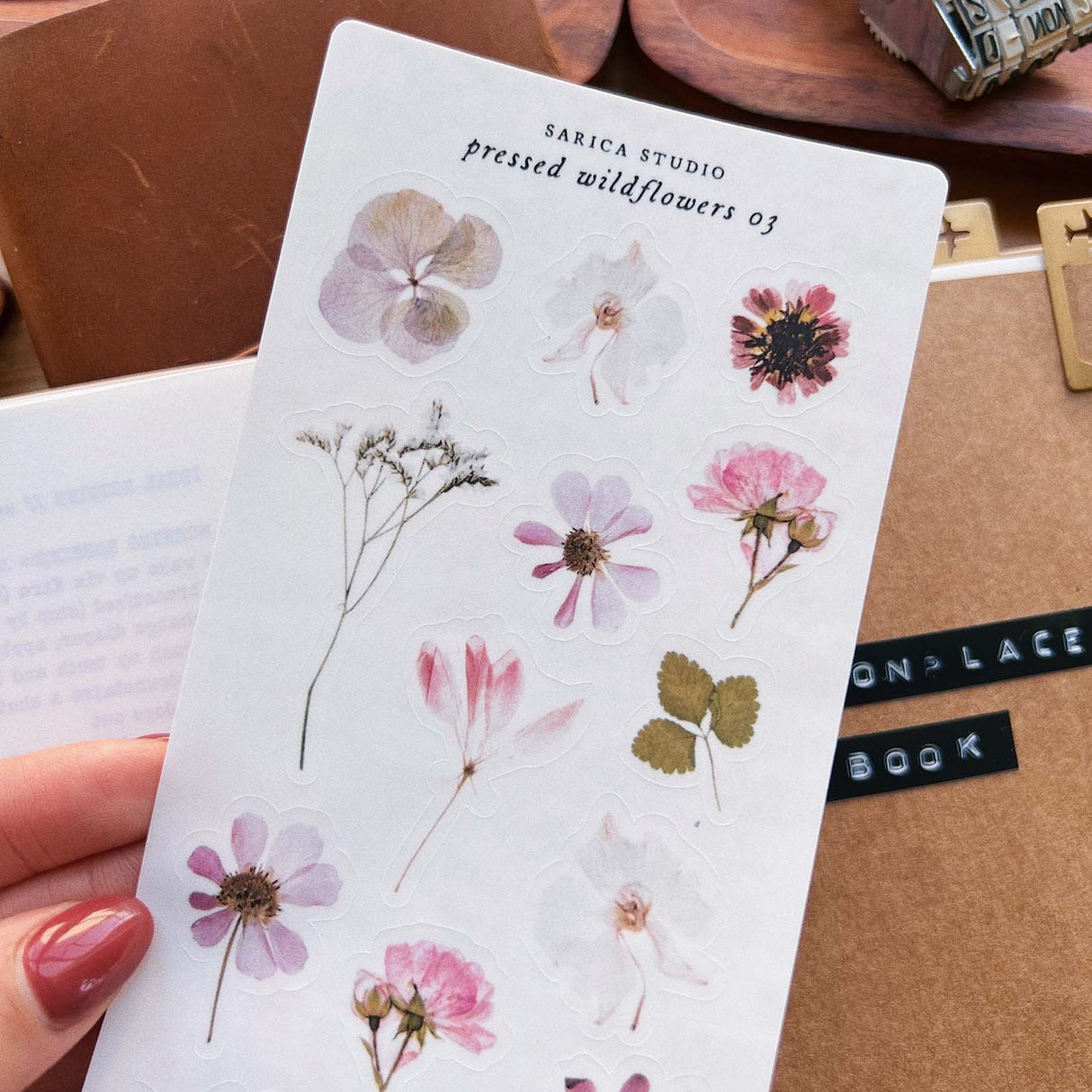 Sarica Studio Pressed Wildflowers 03 Stickers
