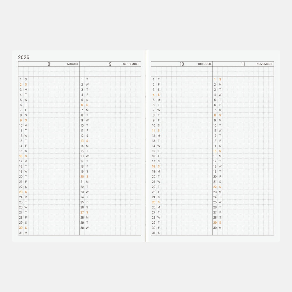 Hobonichi Techo A6 English Planner Book