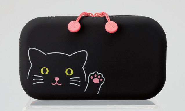 PuniLabo Zipper Pouch - Black Cat