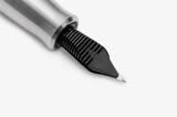 Gravitas Vac 2.0 Fountain Pen - Grade 5 Titanium Machine Finish