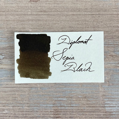 Diplomat Sepia Black - 30ml Bottled Ink