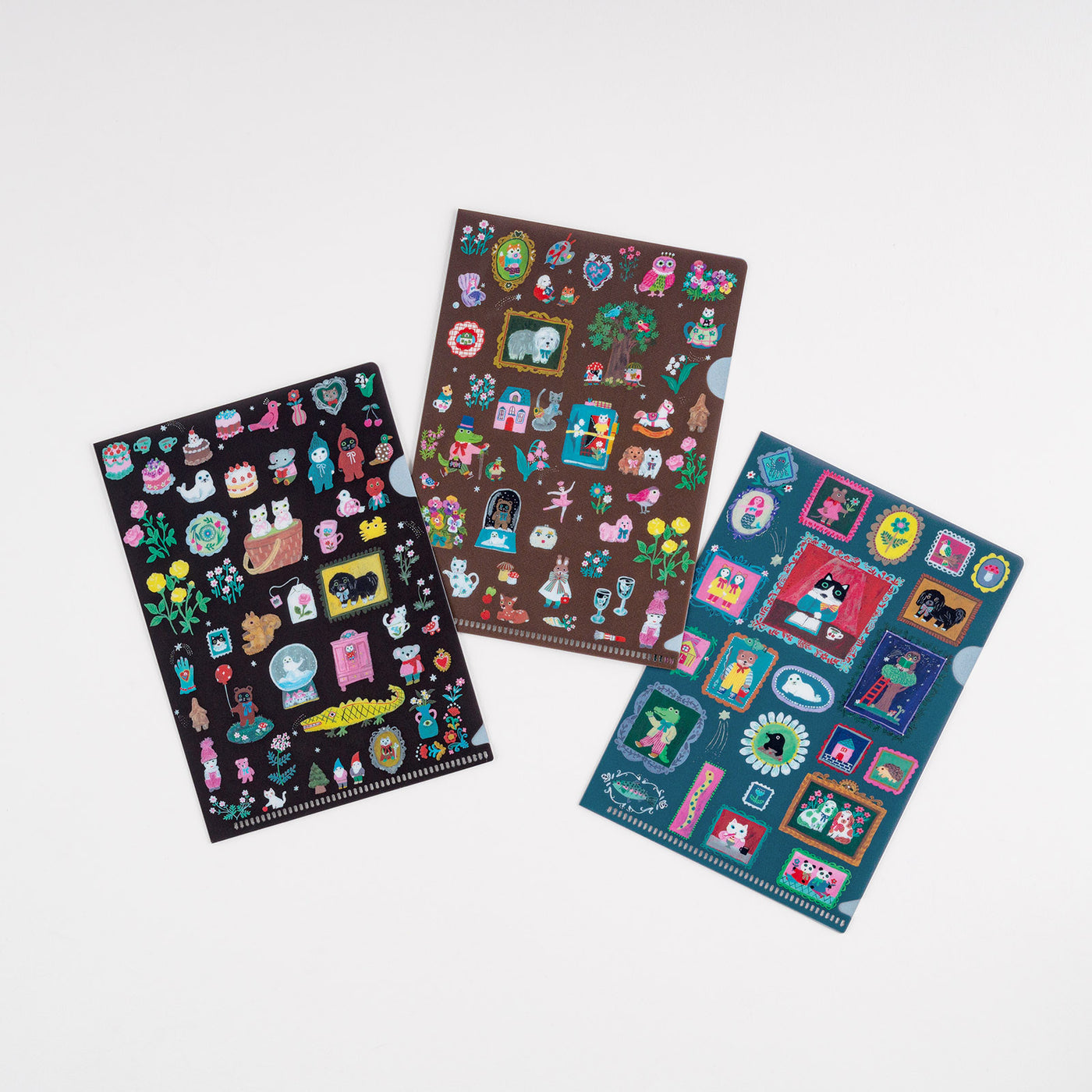Hobonichi Yumi Kitagishi: Hobonichi Folder Set of 3 for A6 Size (Little Gifts)