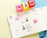 Sanby x Yumi Kitagishi Pre-Inked Stamp - Cat Duo