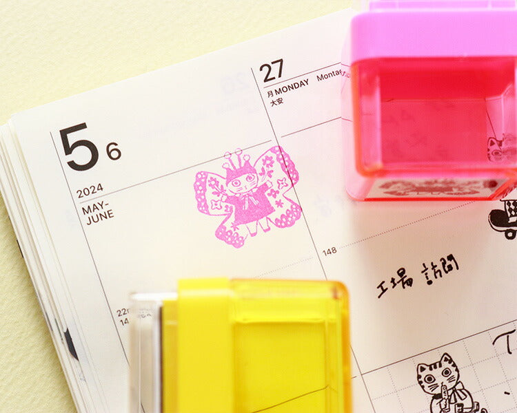 Sanby x Yumi Kitagishi Pre-Inked Stamp - Cat Fairy