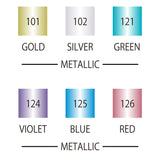 Kuretake Zig Clean Color Dot Metallic (6 Color Set)