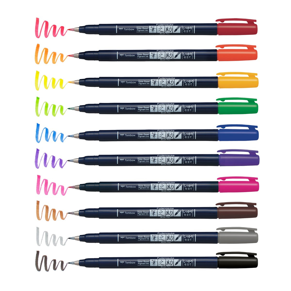Tombow Fudenosuke Colors Brush Pen – Atlas Stationers