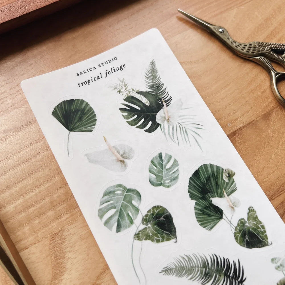 Sarica Studio Tropical Foliage Stickers