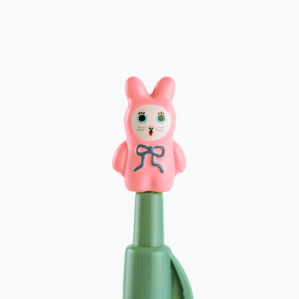 Hobonichi Yumi Kitagishi: Ballpoint Pen (White Cat Bunny)
