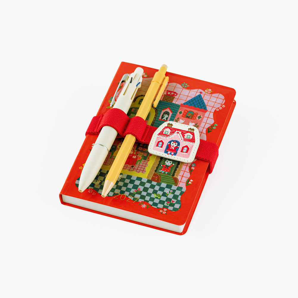 Hobonichi Yumi Kitagishi: Book Band with Charm (White Cat)