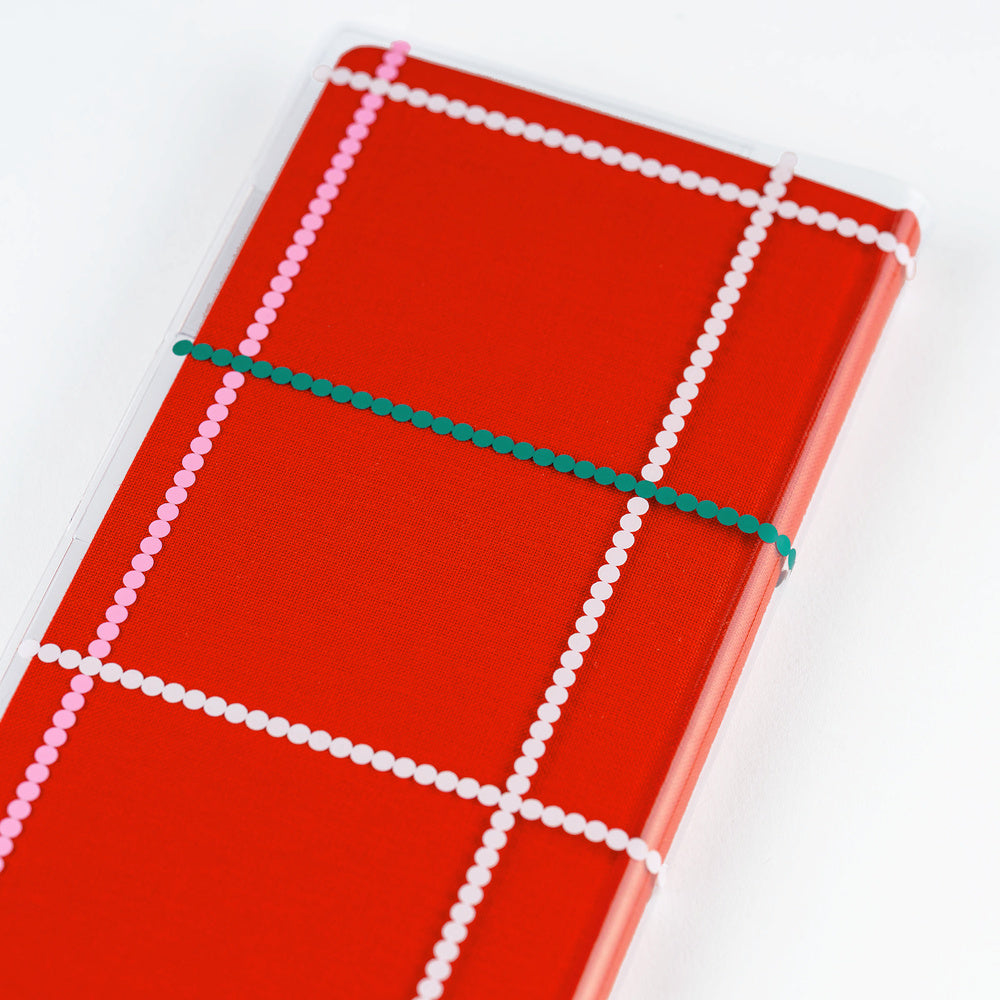 Hobonichi Yoshie Watanabe: Clear Cover for Weeks (Dotted Plaid)