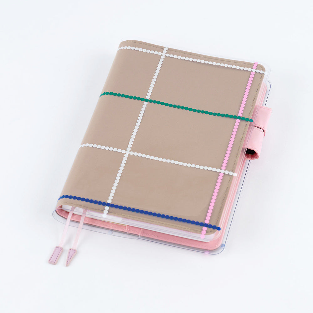 Hobonichi Yoshie Watanabe: Cover on Cover for A5 Size (Dotted Plaid)