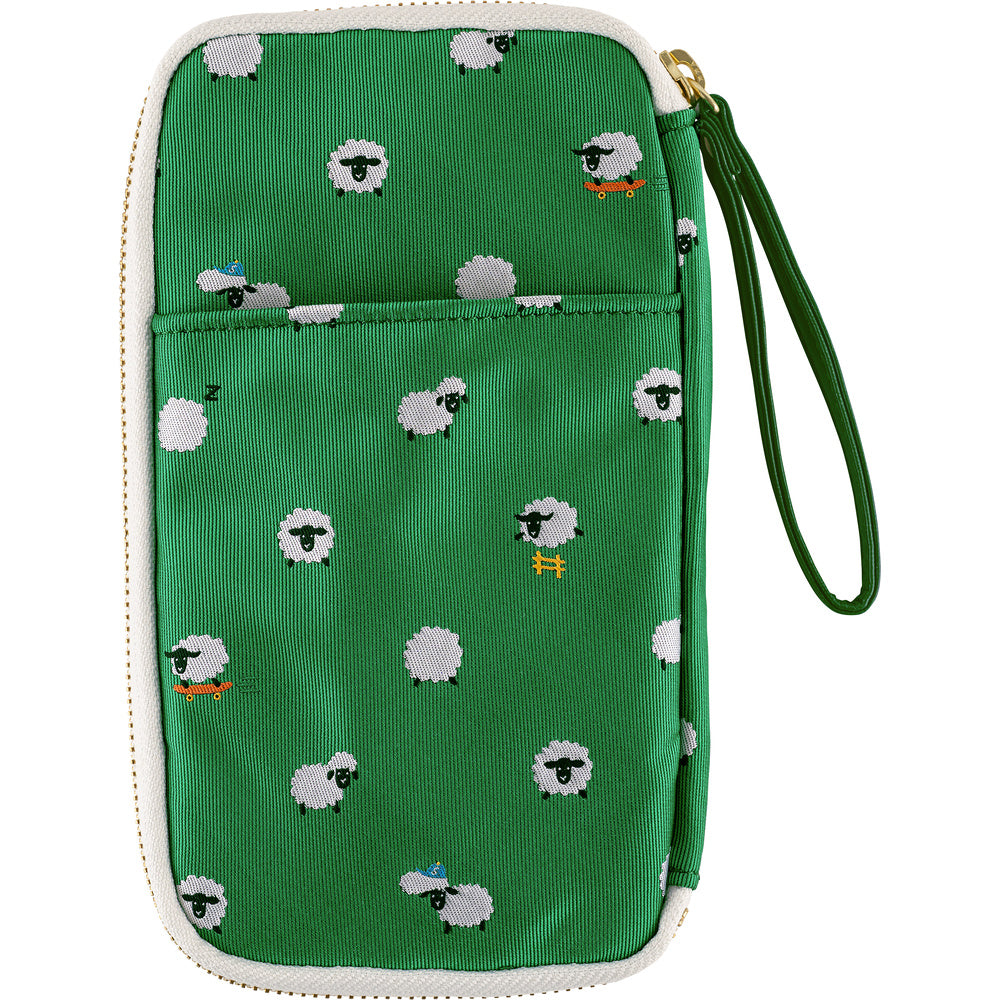 Hobonichi Small Drawer Pouch - Bow & Tie: Sheep Sheep Sheep
