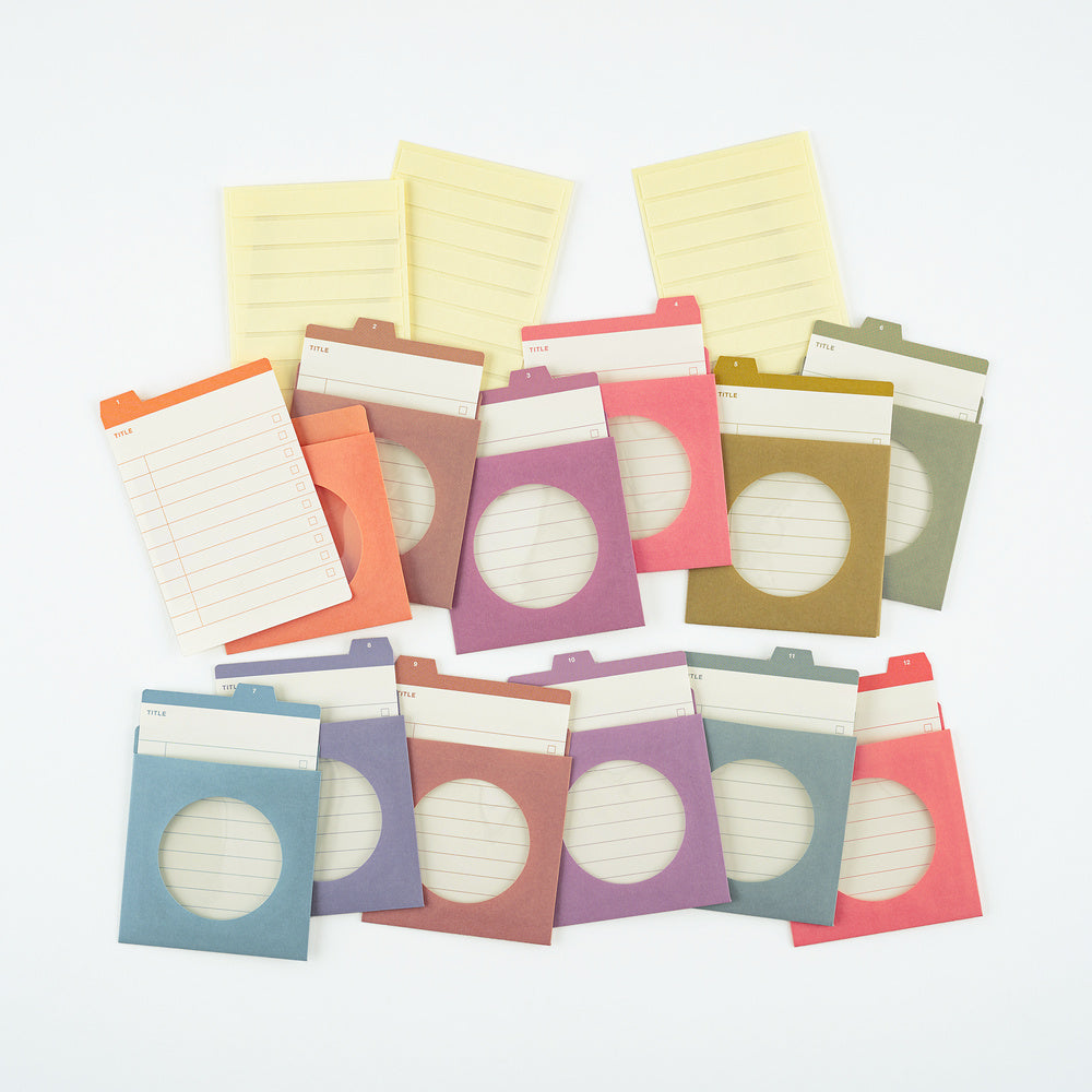 Hobonichi TSUKI no IRO: 12 Month Index Pockets