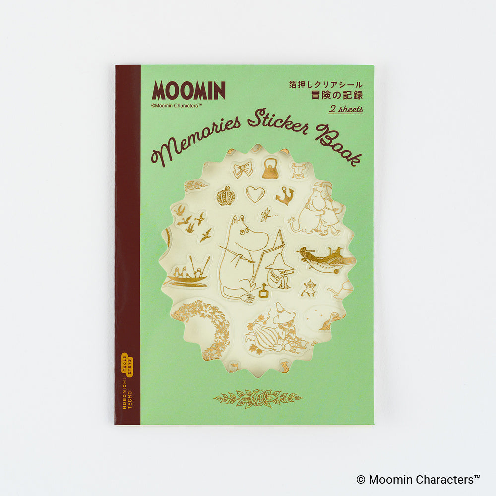 Hobonichi Moomin: Foil-Stamped Clear Stickers (Adventure Log)