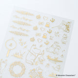 Hobonichi Moomin: Foil-Stamped Clear Stickers (Adventure Log)