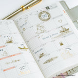 Hobonichi Moomin: Foil-Stamped Clear Stickers (Adventure Log)