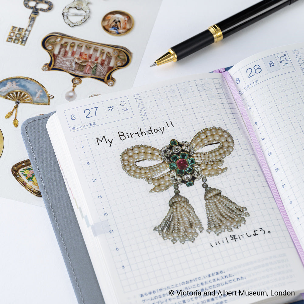 Hobonichi V&A Series: Almost Actual-Size Jewellery Stickers