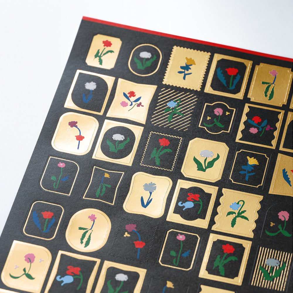 Hobonichi Yoshie Watanabe: Foil-Stamped Stickers (Petit Bloom)