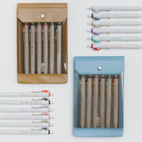 Hobonichi TSUKI no IRO: Uniball One - July-Dec Set with Case