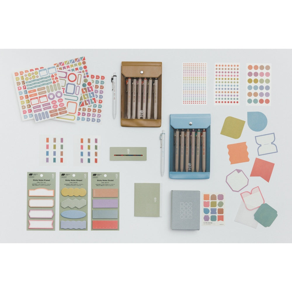 Hobonichi TSUKI no IRO: Uniball One - July-Dec Set with Case