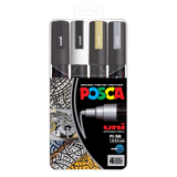 Uni POSCA PC-5M Water-Based Paint Markers (4 Pack)