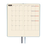 Hobonichi Techo Weeks - Leather: Snow Blue (April Start)