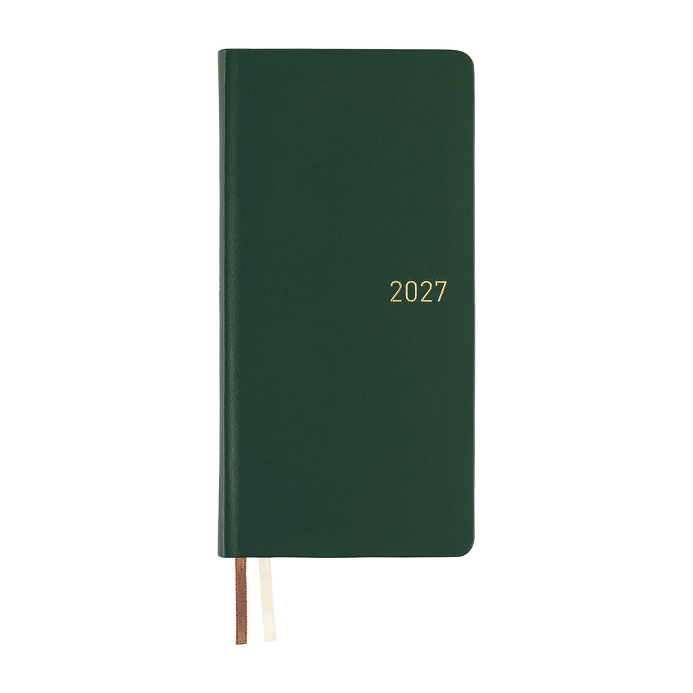 Hobonichi Techo Weeks - Leather: Forest Green