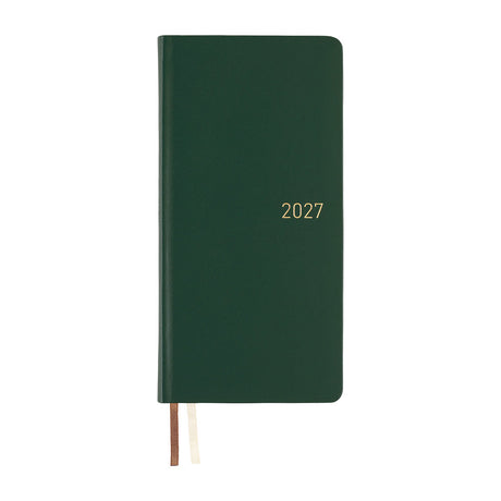 Hobonichi Techo Weeks - Leather: Forest Green