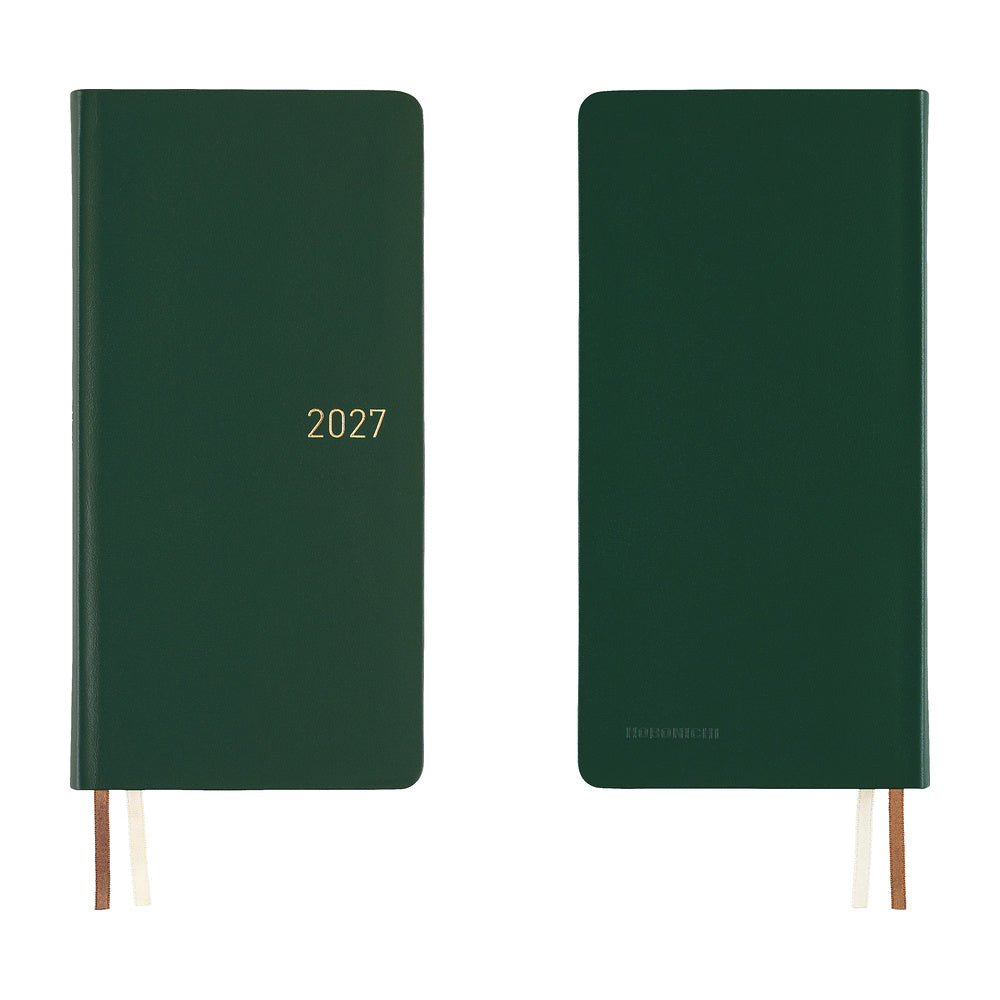 Hobonichi Techo Weeks - Leather: Forest Green