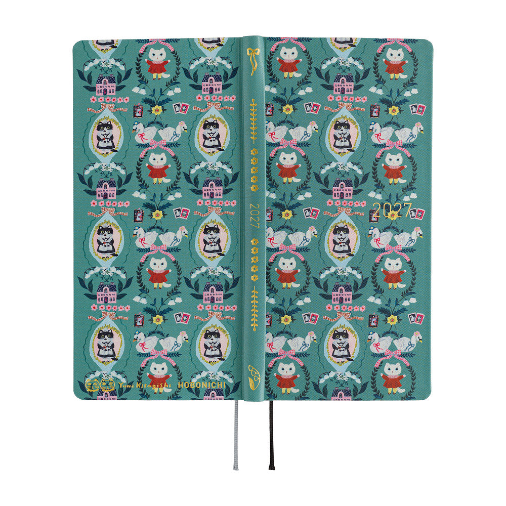 Hobonichi Techo Weeks - Yumi Kitagishi: White Cat Wallpaper