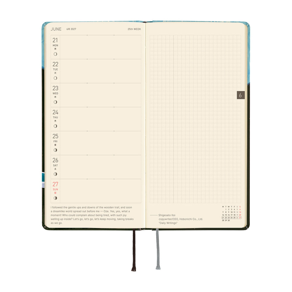 Hobonichi Techo Weeks - Hiroko Kubota: Meteor Shower in the Light Blue Forest