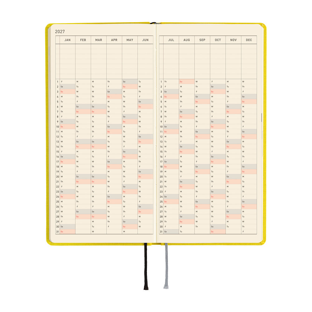 Hobonichi Techo Weeks Mega - Colors: Canaria Yellow