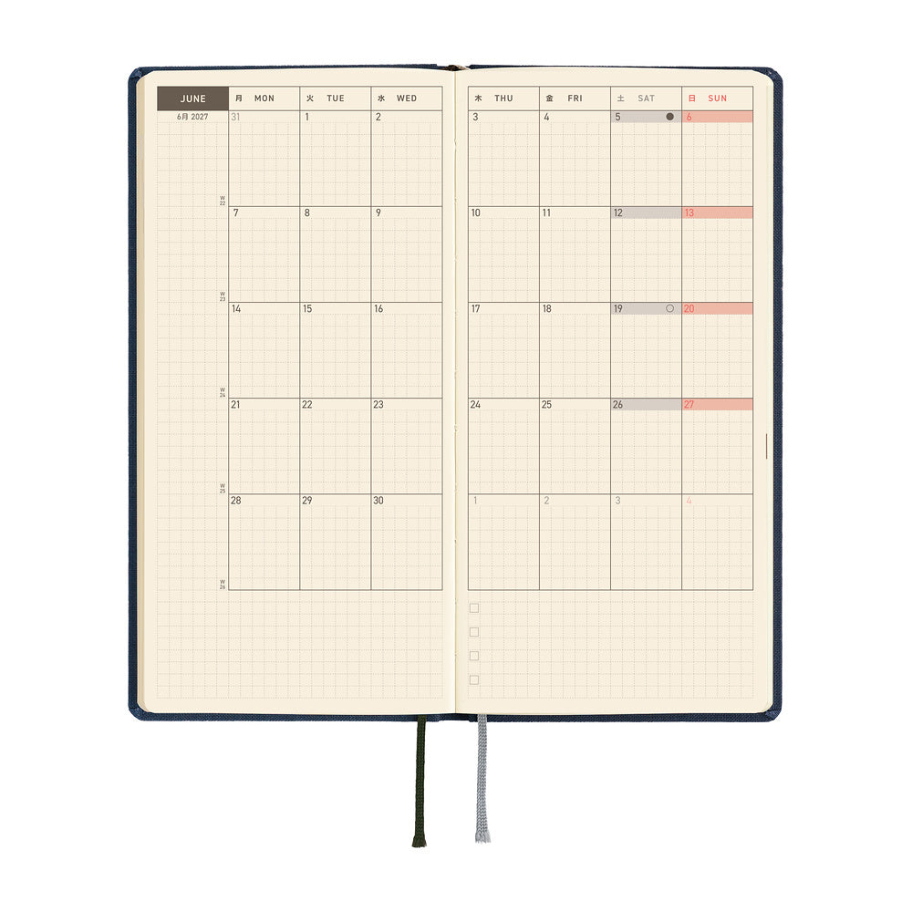 Hobonichi Techo Weeks Mega - Colors: Midnight Blue