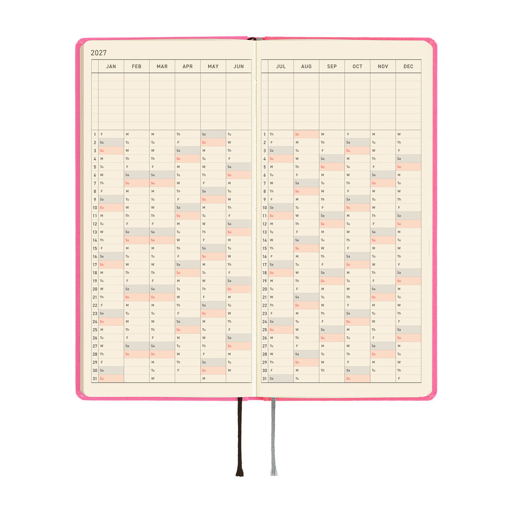 Hobonichi Techo Weeks Mega - Colors: Pink Sapphire