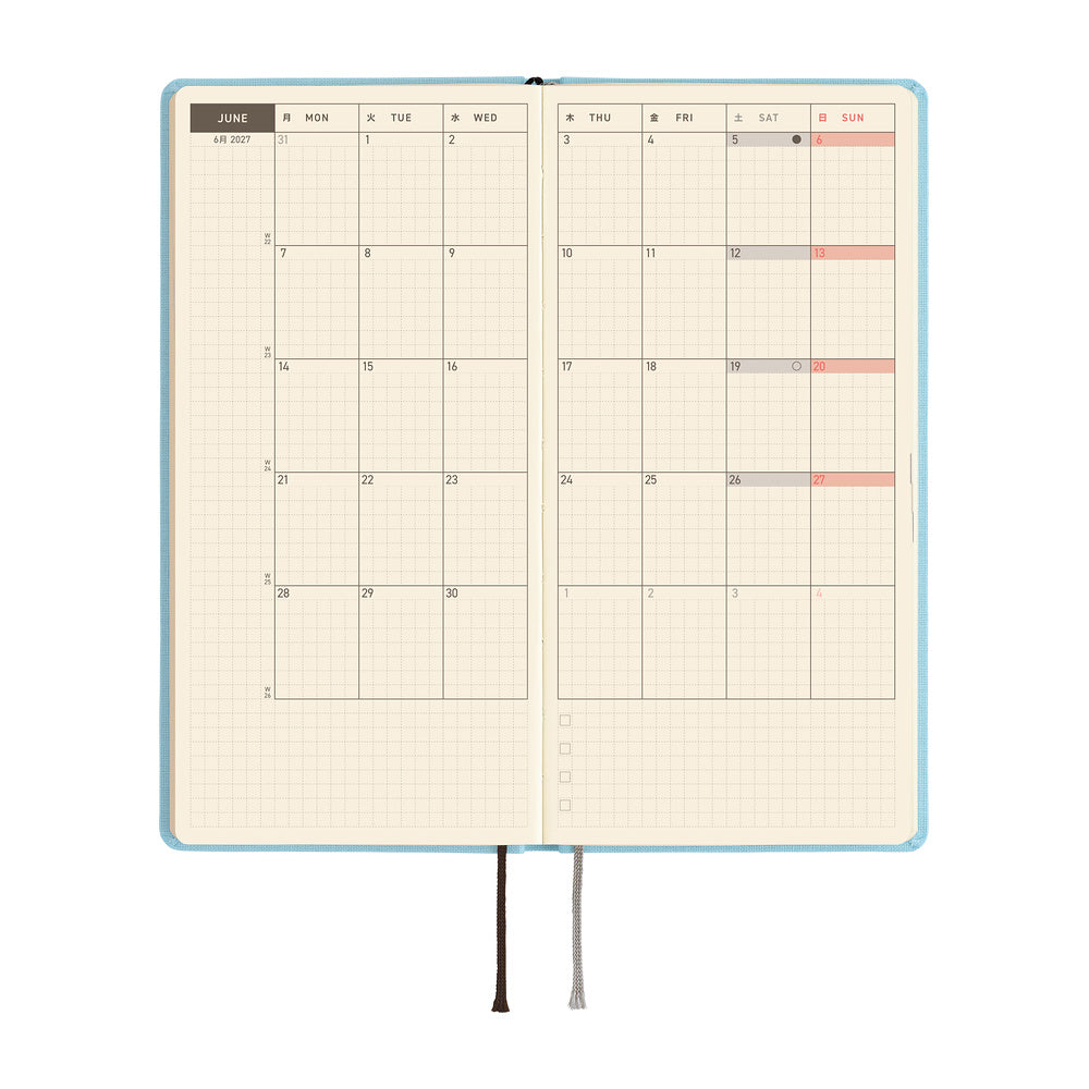Hobonichi Techo Weeks Mega - Colors: Sea Glass