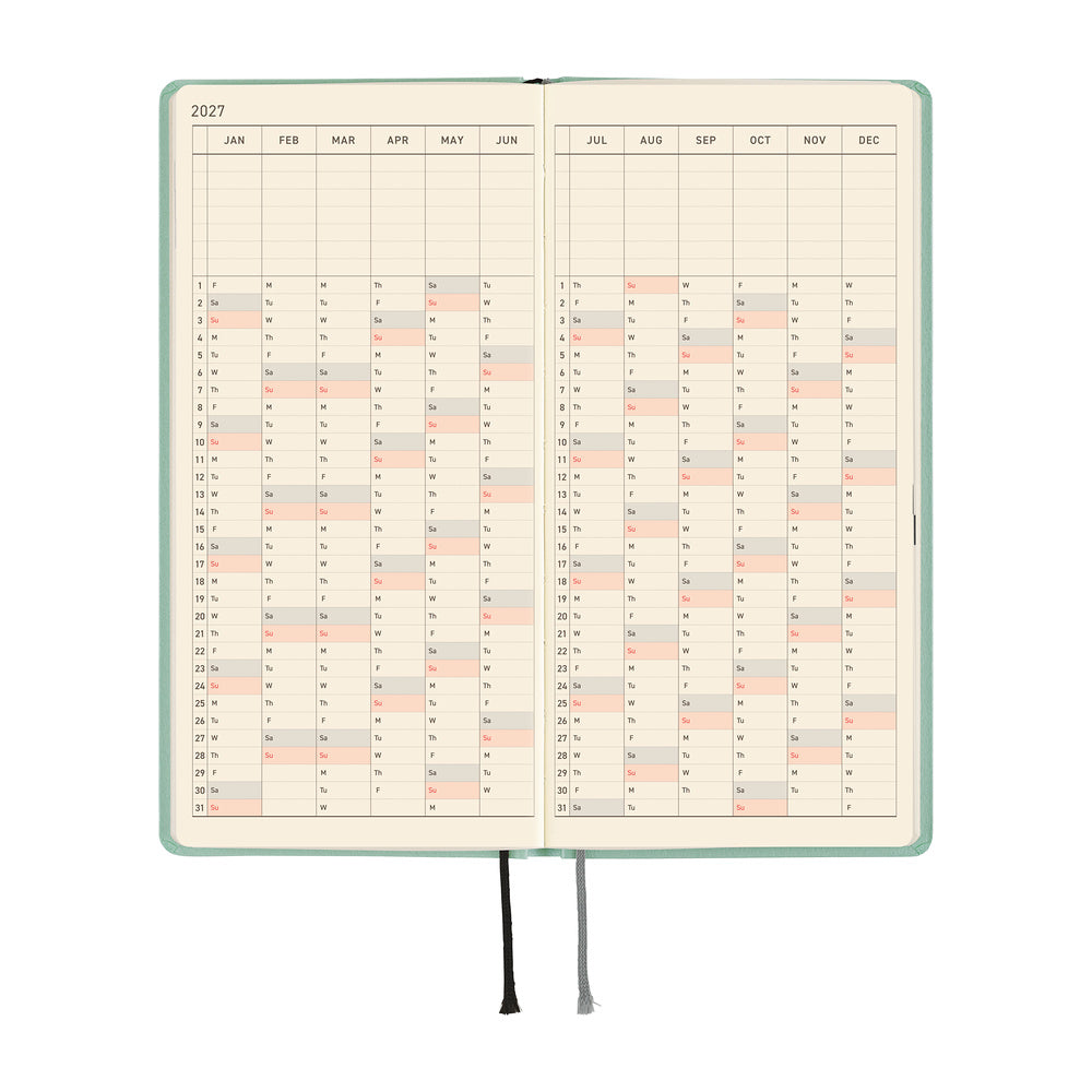 Hobonichi Techo Weeks - Paper Series: Frosty Jade