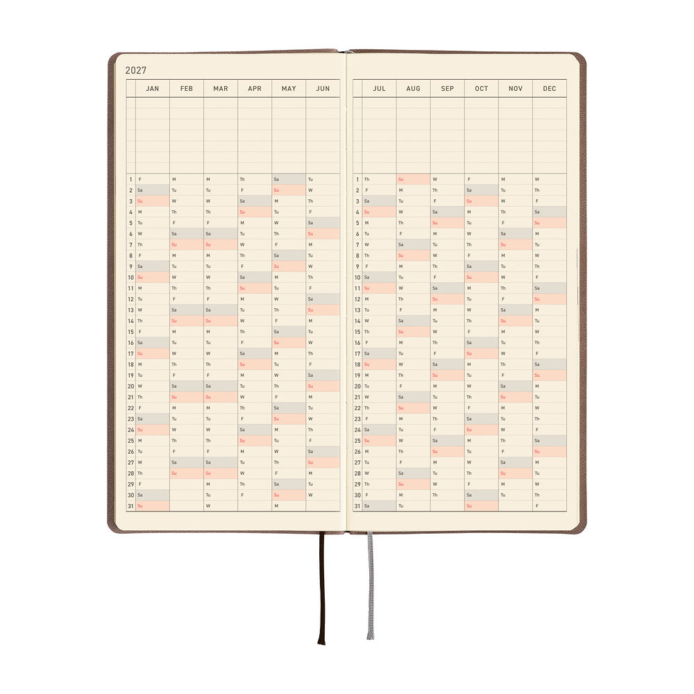 Hobonichi Techo Weeks - Smooth: Café au Lait