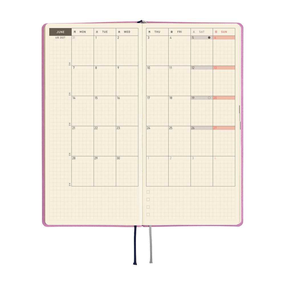 Hobonichi Techo Weeks - Smooth: Lavender Milk