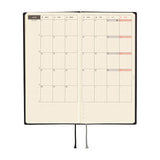 Hobonichi Techo Weeks - White Line: Black