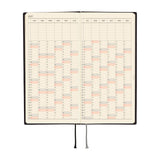 Hobonichi Techo Weeks - White Line: Black