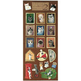 Pottering Cat Stamp Style Sticker Sheet - Collection 2