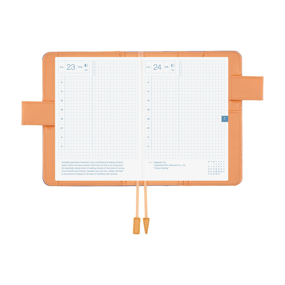 Hobonichi Techo A6 Original Planner Set - Colors: Powder Blue Shell