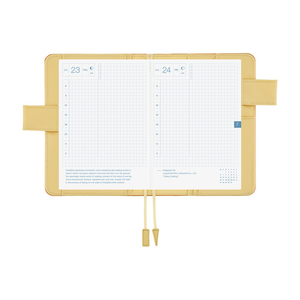 Hobonichi Techo A6 Original Planner Set - Colors: Butterscotch