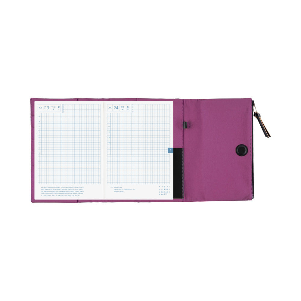 Hobonichi Techo A5 Cousin Planner Set - Tragen: Purple