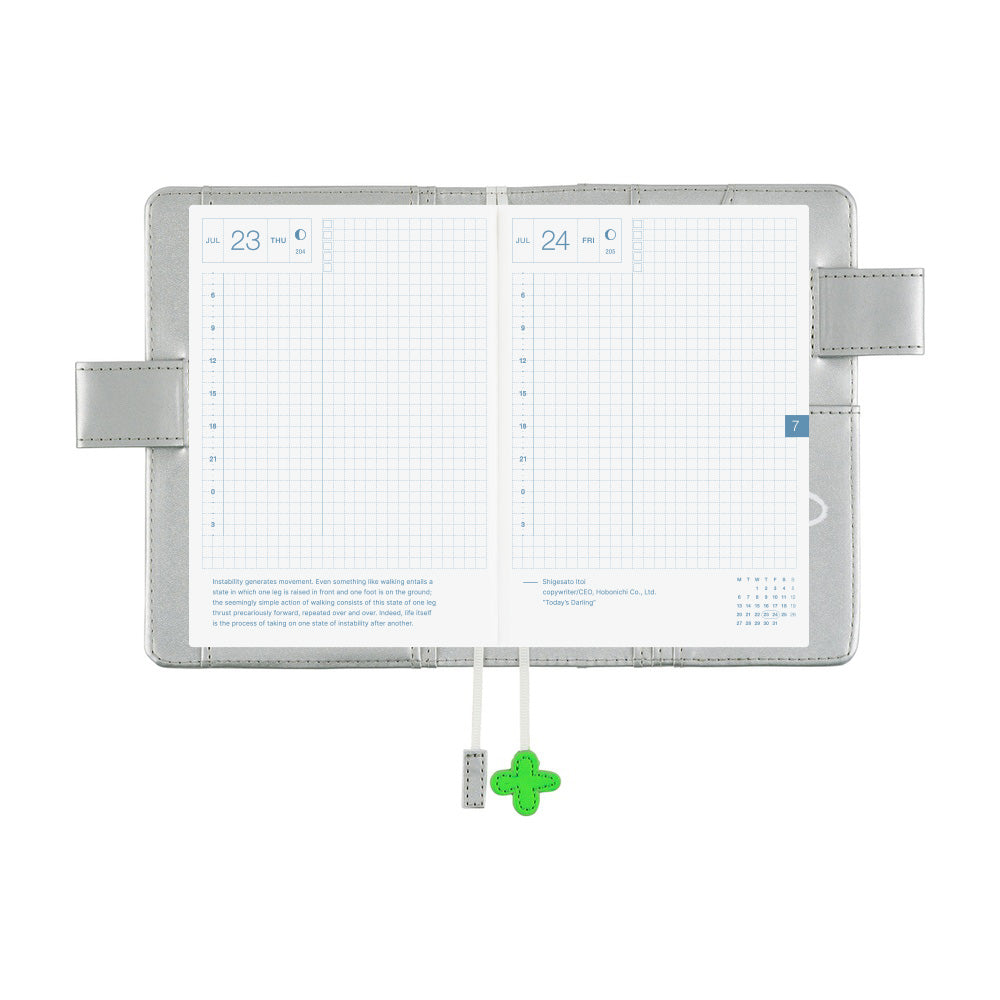 Hobonichi Techo A6 Original Planner Set - Makoto Matsubayashi: Silver Flowers (April Start)