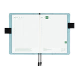 Hobonichi Techo A6 Original Planner Cover - Colors: Black x Clear Blue