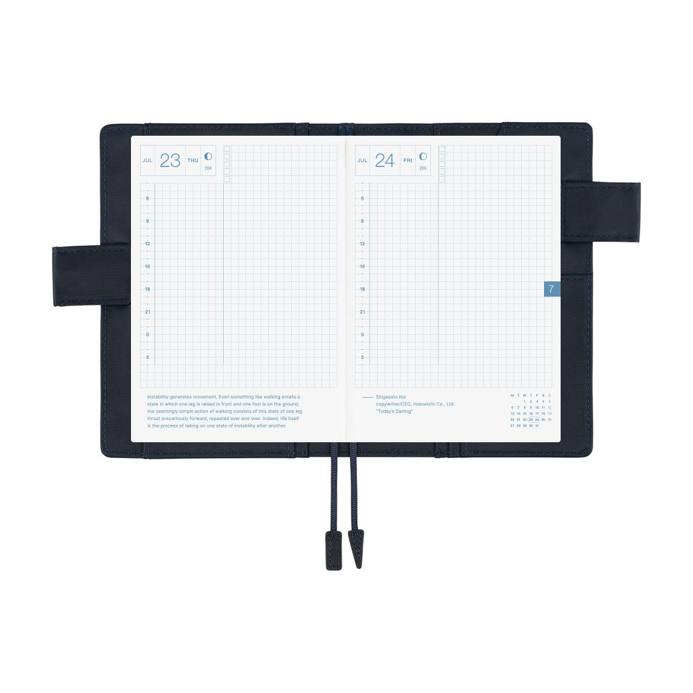 Hobonichi Techo A6 Original Planner Cover - Colors: Navy