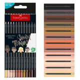 Faber-Castell Black Edition Skin tones Color Pencils - 12 pack